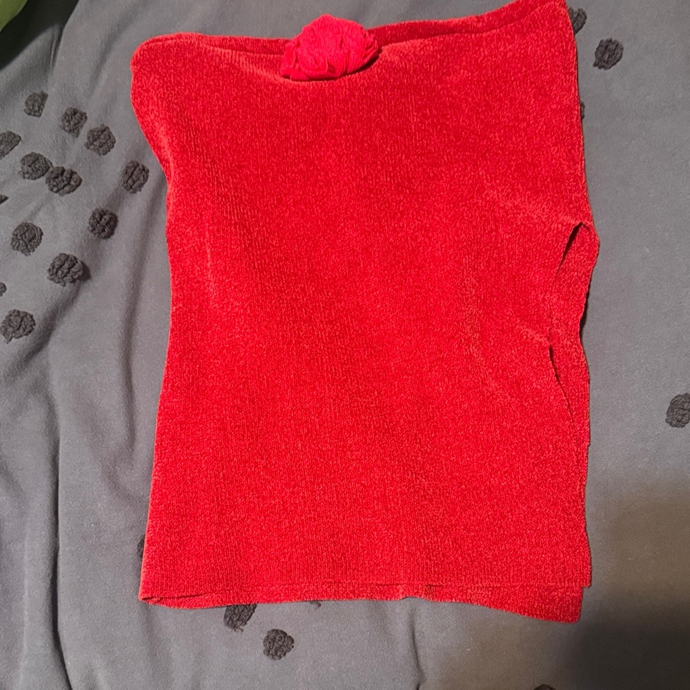 With Jean Belle Top in Red
